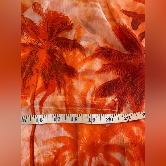 BLEU ROD BEATTIE Women's Living Color Orange Cover-up Caftan Size Small NWT - Picture 8 of 9